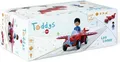 Produktbild: Toddys by siku 0116, Leo Loopy, 3-teiliges Spielzeugauto mit Licht und Sound, Zusammensteckbar, Inkl. beweglicher Spielfigur, Hochwertiger Rückziehmotor, Rot/Grau, Ab 18 Monaten