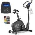Produktbild: HAMMER Ergometer Cardio XT7 – leiser Heimtrainer für Zuhause mit tiefem Einstieg, App Kompatibel mit Kinomap, 8 kg Schwungmassensystem, 24 Programme, Hometrainer Fahrrad bis 130 kg