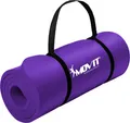 Produktbild: MOVIT Gymnastikmatte Pilates, Gymnastik, Yoga, Matte - hautfreundlich und , Yogamatte für Zuhause oder Unterwegs - 183x60x1,0 cm, Lila