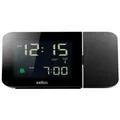 Produktbild: Braun BC15B-DCF Funkwecker schwarz drehbarer Projektor Uhrzeitprojektion NEU