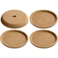 Produktbild: Leonardo Korkuntersetzer Gocce 4tlg. Holz, Textil, Natur Beige M (Medium)