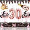 Produktbild:  30. Geburtstag Frauen Deko, Magiccute Geburtstagsdeko Mädchen Frauen Lange  