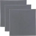 Produktbild: Erwin Müller Reinigungstuch, Putztuch, Putzlappen, Spültuch 3er-Pack grau Größe 25x25 cm - 100% Baumwolle, zum Spülen oder Staubwischen, robust und langlebig, mit Frottierseite