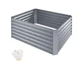 Produktbild: tectake® Hochbeet, aus verzinktem Stahl, mit offenem Boden, Füllmenge 600 l, 120 x 90 x 57 cm