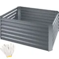 Produktbild: Hochbeet Metall verzinkter Stahl Gemüsebeet Pflanzbeet Garten 120 x 90 x 57 cm