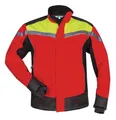 Produktbild: Waldarbeiter-Softshelljacke ESCHE Gr.XL rot/gelb/schwarz ELYSEE