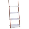 Produktbild: Zeller, Leiter-Regal m. 4 Ablagen, Bamboo/MDF, weiß