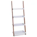 Produktbild: Zeller 18632 Leiter-Regal mit 4 Böden, Bamboo/Mitteldichte Holzfaserplatte (MDF), 55 x 30 x 145 cm, weiß