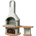 Produktbild: BUSCHBECK Gartengrillkamin, BxHxT: 180 x 203 x 65 cm - grau