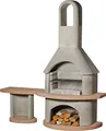 Produktbild: Buschbeck Grillkamin, grau/terra, 65 x 180 x 203 cm