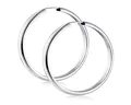 Produktbild: Materia Paar Creolen Damen breit Ø40mm SO-131, aus 925 Sterling Silber