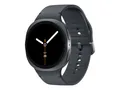 Produktbild: Samsung Galaxy Watch8 - 44 mm - Carbon-Schwarz - intelligente Uhr mit Sportband - Gummi - Graphit - Bandgröße: M/L - Anzeige 3.7 cm (1.47