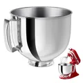 Produktbild: Standmixer Mixerschale Rührschüssel Silber 4,8 L 5qt Edelstahl Dauerhaft K5THSBP