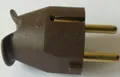Produktbild: Schukostecker Braun Gerade | Schutzkontaktstecker | Kopp | Ersatzstecker 230V
