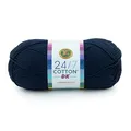 Produktbild: Lion Brand Yarn 24/7 Cotton DK Garn, 1 Pack, Nightshade