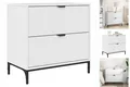 Produktbild: Nachttisch Hochglanz-Weiß 63,5 X 36 X 61 Cm Holzwerkstoff