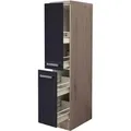 Produktbild: Flex-Well Exclusiv Küchen-Apothekerschrank Lara 30cm Anthrazit-San Remo Eiche