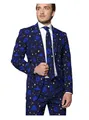Produktbild: Opposuits Partyanzug Star Wars Starry Side Kostüm Anzug - für Karneval, Die dunkle Seite von Weihnachten - Herrenazug mit Star Wars-Motiven