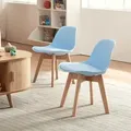 Produktbild: Kinderzimmerstuhl Elvdal 2er Set gepolstert Himmelblau
