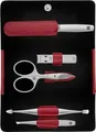 Produktbild: ZWILLING Twinox - Manicure Etui - Druckknopf-Etui Rindleder rot (5-tlg.) (97092-002)