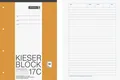 Produktbild: Kieserblock Schreibblock KIESER (Din A4-50 Blatt / 4-Fach gelocht) 17C 17 C
