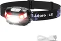 Produktbild: LE LED Stirnlampe USB-C Akku Rotlicht IPX4 Kopflampe Camping Outdoor
