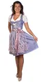 Produktbild: Trachtl - Midi Dirndl Alissa Trachtenkleid Dirndl Damen 2. TLG- Set Trachtenkleid in 3 Farben und Schürze (Blau/Rosa, 34)