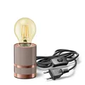 Produktbild: ledscom.de Tischlampe LITO, Schalter, bronze, inkl. LED Lampe 471lm, extra-warmweiß