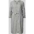 Produktbild: Tom Tailor Knielanges Kleid mit Streifenmuster in Marine, Größe 38
