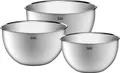 Produktbild: Silit Küchenschüssel-Set 3-teilig, Edelstahl, multifunktional als Rührschüssel, Salatschüssel, Servierschüssel, stapelbar