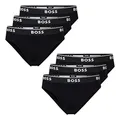 Produktbild: BOSS Herren Power Slips Briefs Unterhosen Cotton Stretch 6er Pack, Farbe:Schwarz, Wäschegröße:L, Artikel:-001 Black