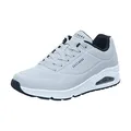 Produktbild: Skechers Herren UNO Stand ON AIR Sneaker, Light Gray Durabuck/Black Trim, 45 EU