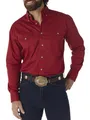 Produktbild: Wrangler Herren Painted Desert Basic Shirt, Rot/Ausflug, einfarbig (Getaway Solids), L