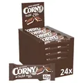 Produktbild: Müsliriegel Corny Milch Dark & White, Milchsandwich mit Kakao und Milchcreme, Großpackung, 24x40g