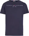 Produktbild: Tommy Hilfiger Kinder Unisex T-Shirt Kurzarm Essential Tee Rundhalsausschnitt, Blau (Twilight Navy), 3 Jahre