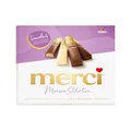 Produktbild: merci Finest Selection Mousse au Chocolat Vielfalt – 1 x 210 g – Erlesene Mousse-Schokoladen-Spezialitäten – Gefüllte und nicht gefüllte Pralinen