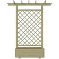Produktbild: vidaXL Pergola mit Pflanzkasten 162x56x204 cm Holz
