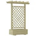 Produktbild: vidaXL Holz Imprägniert Pergola Pflanzkübel Rankgitter Rankhilfe Rosenbogen