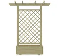 Produktbild: vidaXL Pergola, mit Pflanzkasten 162x56x204 cm Holz