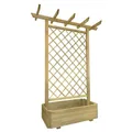 Produktbild: Pflanzkasten mit Spalier Pergola Blumentopf Blumenkübel Pflanzkübel 162x56x204cm