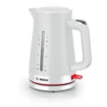Produktbild: BOSCH TWK3M121 Wasserkocher (1,7 Liter, 2400 W, Kunststoff, Weiß, kabellos, beidseitige Wasserstandsanzeige)