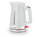 Produktbild: Bosch TWK3M121, 1,7 l, 2400 W, Weiß, Kunststoff, Wasserstandsanzeige, Überhitzungsschutz