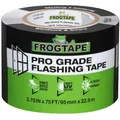Produktbild: FROGTAPE Pro Grade Blinkband für Fenster und Türen, Allwetter- und UV-beständiges Blinkband mit fortschrittlichem Acrylkleber, 10 mm, 9,5 cm Breite, 2,5 m Rolle, Schwarz