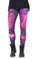 Produktbild: cosey Leggings Festival Leggings mit buntem Allover-Print, 2 Größen (XS–S & M–L) (36/M bis 40/L) Galaxy