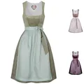 Produktbild: Spieth & Wensky Dirndl Doreen Lange-Dirndl Kleid 2-teiliges Trachtenkleid, Farbe: Mintgrün, Größe: 44/2XL