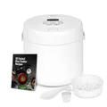 Produktbild: Noaton RC120W, Multifunktionaler Reiskocher, 2 L, 6 Programme, Warmhaltefunktion, Timer, Dampfgarer-Einsatz, Für bis zu 8 Personen, 400 W, Weiß