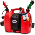Produktbild: Hünersdorff Kombikanister 805062 Profi, für 6L Benzin und 3L Öl, mit Tasche und Einfüllsystem