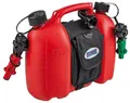 Produktbild: Hünersdorff Doppelkanister Profi Kunststoff, 6+3,5l, rot mit Satteltasche | 8050