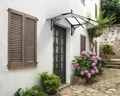 Produktbild: Haustürvordach Iris Vordach Haustür Glas Klar Pultvordach  175x125 cm | Canopia
