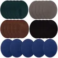 Produktbild: Flicken Aufbügeln, 25 Stück, oval, Velours, Rindsleder, Jeans, Pullover